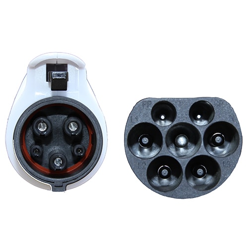 2-EVMOTIONS Delta Type2 -> Type1 (32A) Cavo di Ricarica per Auto Elettriche