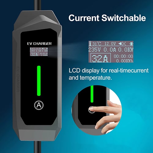 2-EVMOTIONS Lambda EVSE Type2 (max. 16A) Cavo di Ricarica per Auto Elettriche
